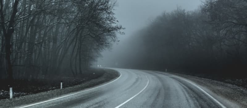 Dark spooky road