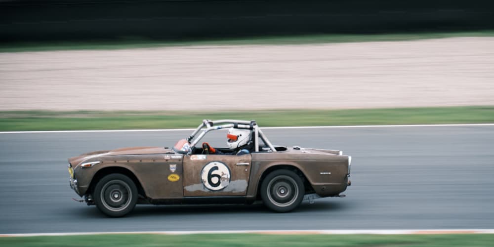 brown racecar